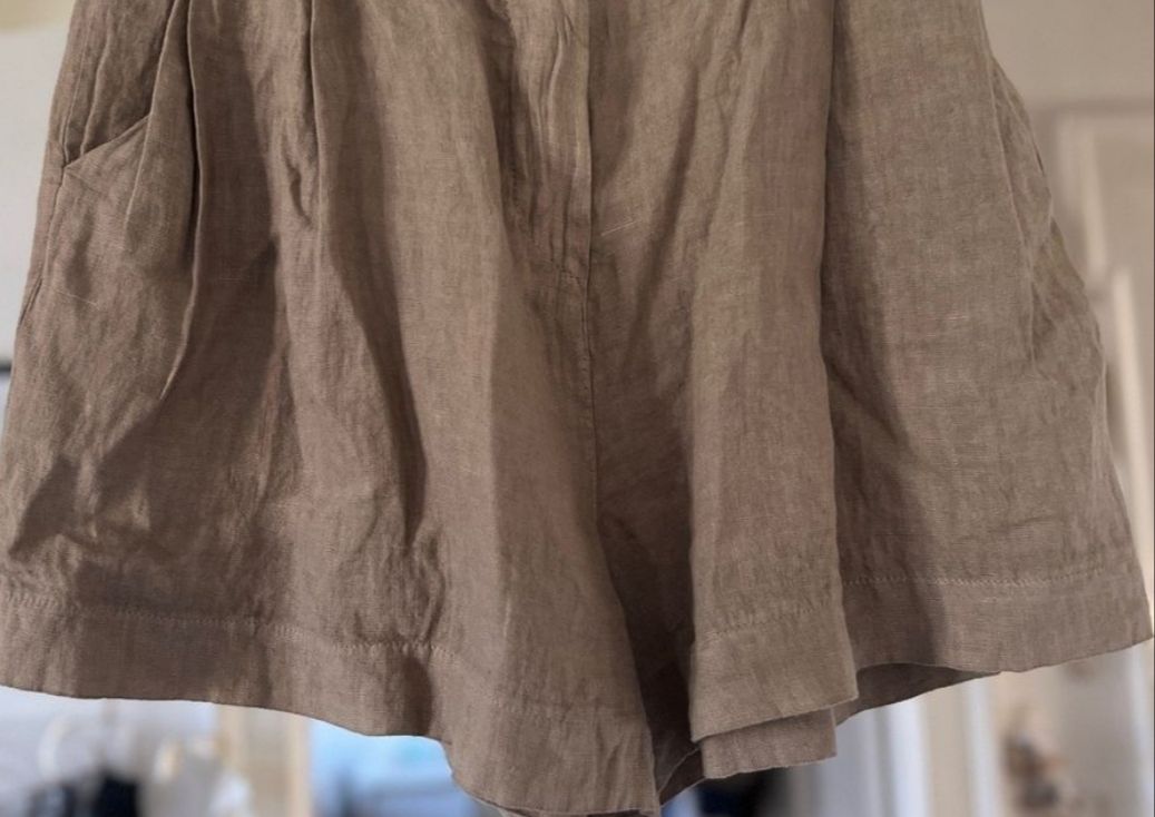 Hosen: Sommerliche Leinen Shorts, hellbraun, Grösse 38 – Gebraucht aus Gränichen von mic_x2zf 2