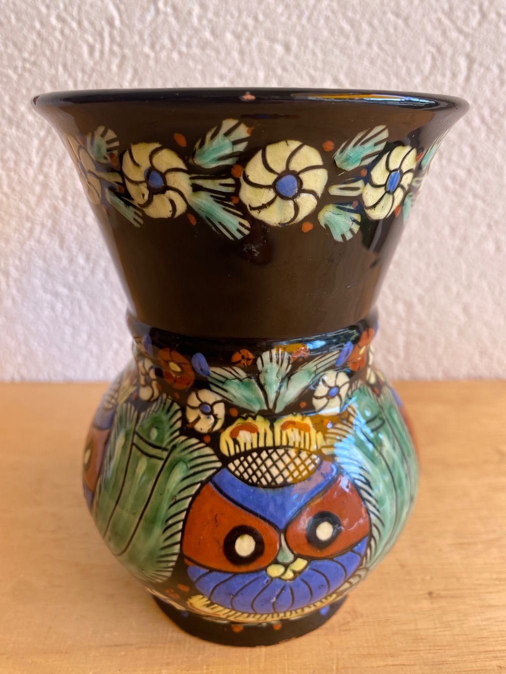 Vase & Récipients: Keramik Vase Heimberg handbemalt mit Eulenmotiv – D'occasion à Burgdorf par gre_2ftz 1