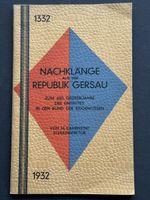 Nachklänge aus der Republik Gersau. 1332 - 1932