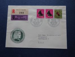 1953 Pro Juventute FDC mit Kehrwert