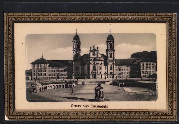Ansichtskarten: Einsiedeln, Frontalansicht eines herrsch – Gebraucht aus Berlin von bartko-reher