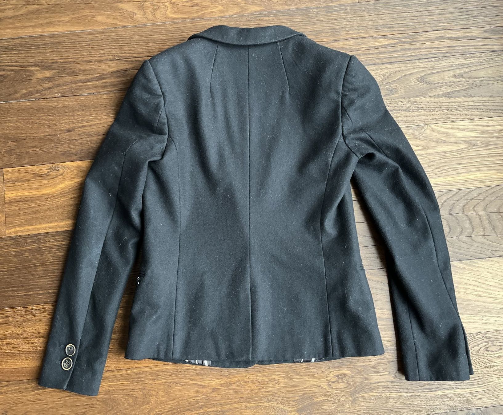 Maison Scotch Giacche: Maison Scotch Blazer Jacke, schwarz, mit Wolle, Gr. S – Usato da Affoltern am Albis venduto da Blackrhythm 3