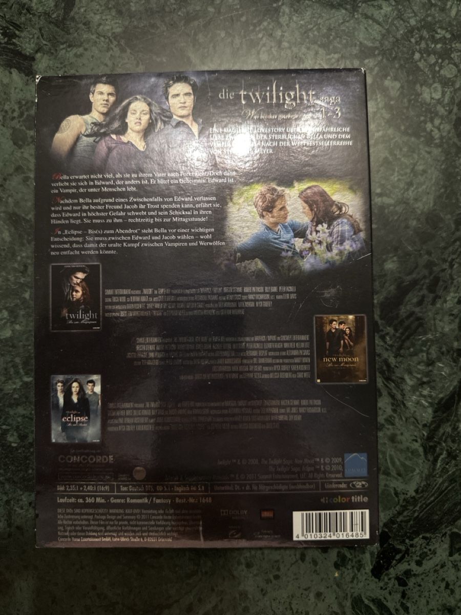 Tutti i DVDs: Twilight Saga: 1-3 Limited Edition – Usato da Ibach venduto da Viper39 1