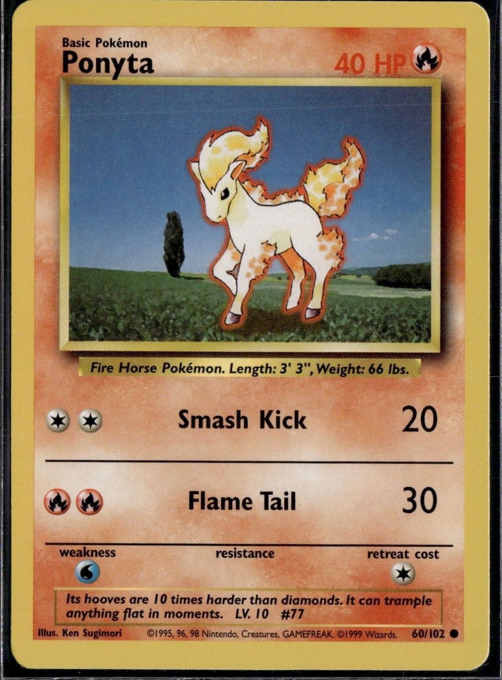 Pokémon Sammelbilder & Trading cards: Ponyta 60/102 Base Set – Gebraucht aus Zürich von pokemon_cards