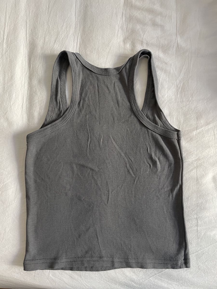 Tops: graues Crop Top – Gebraucht aus St. Gallen von msc_23 1