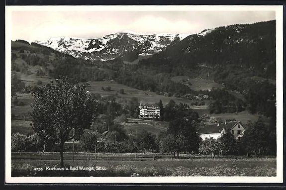 Cartoline postali: Wangs /St. G., Kurhaus und Gebirgspanora – Usato da Berlin venduto da bartko-reher