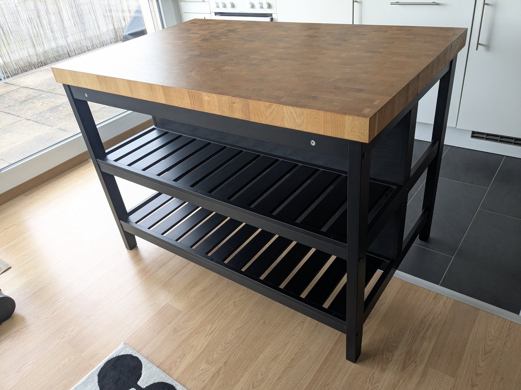 Ikea Komplettküchen: Kücheninsel VADHOLMA, schwarz/Eiche, 127x79x90 – Gebraucht aus Zürich von cclsn 1