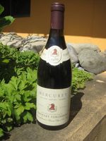 Wein Mercurey, Jg. 1986
