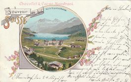 Alte Postkarte Suisse Haute Engadine Maloja Maitre