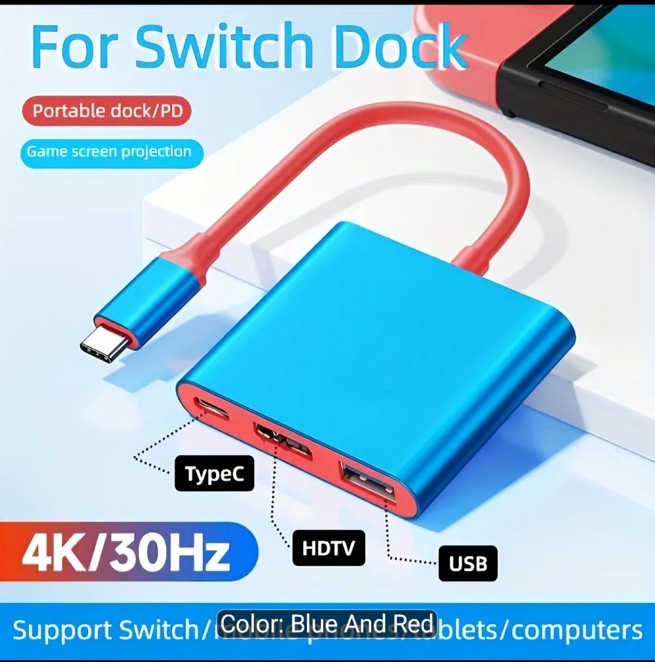 Docking station: HDMI Dock für Nintendo Switch – Nuovo e nell'imballaggio originale da Bussigny venduto da Kfdlt