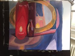 Schönes Acrylbild Stilleben 40x50cm