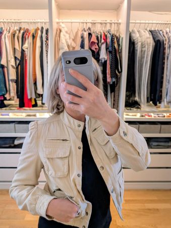 GAP Jacke XS Beige, gefüttert.