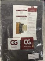 11 graue Schürzen Bistrotschürze mit Tasche 80x100