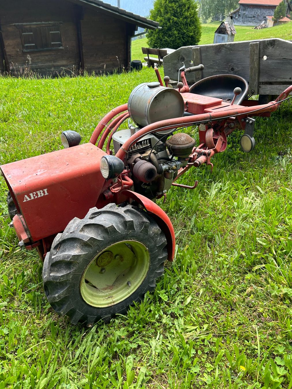 Aebi Traktoren: AEBI AM 75 Motoreinachser mit Triebachsanhänger. – Gebraucht aus Untervaz von Mutta002 1