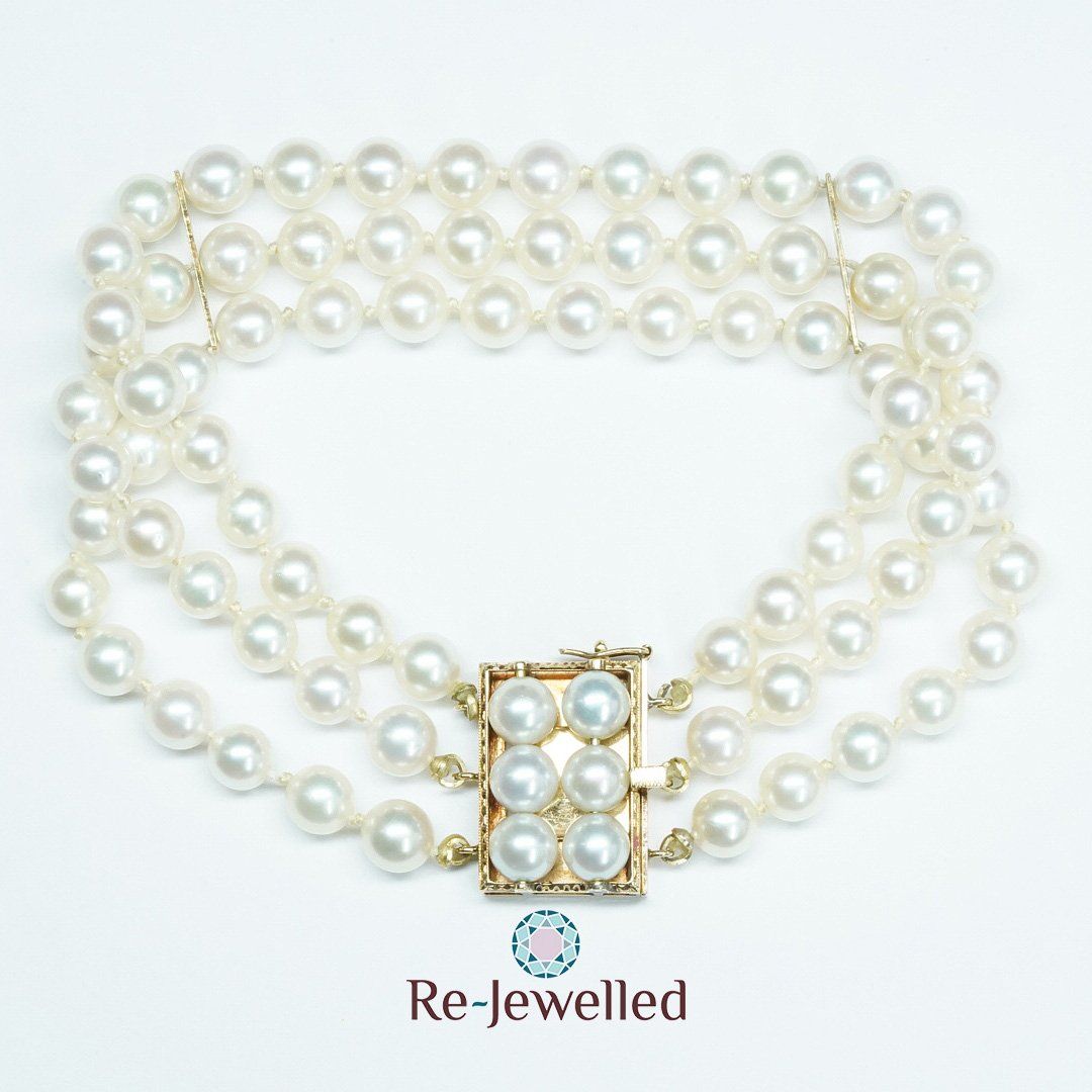 Bracciali & Braccialetti: Perlenarmband mit 14k Gelbgoldverschluss – Usato da Bülach venduto da Re-Jewelled 5