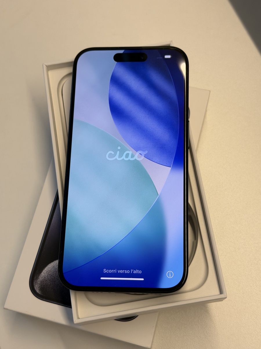 Apple Telefoni cellulari / Smartphones: iPhone 15 Pro Blue Titanium 128GB ab1.- – Usato da Murten venduto da Ads1