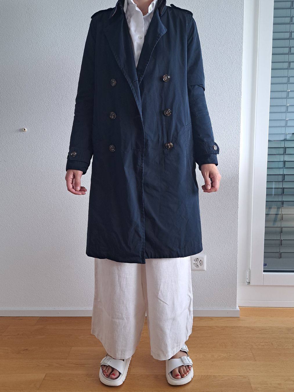 Benetton Cappotti: Benetton Regenmantel blau navy – Usato da Männedorf venduto da eli_y5vn 8
