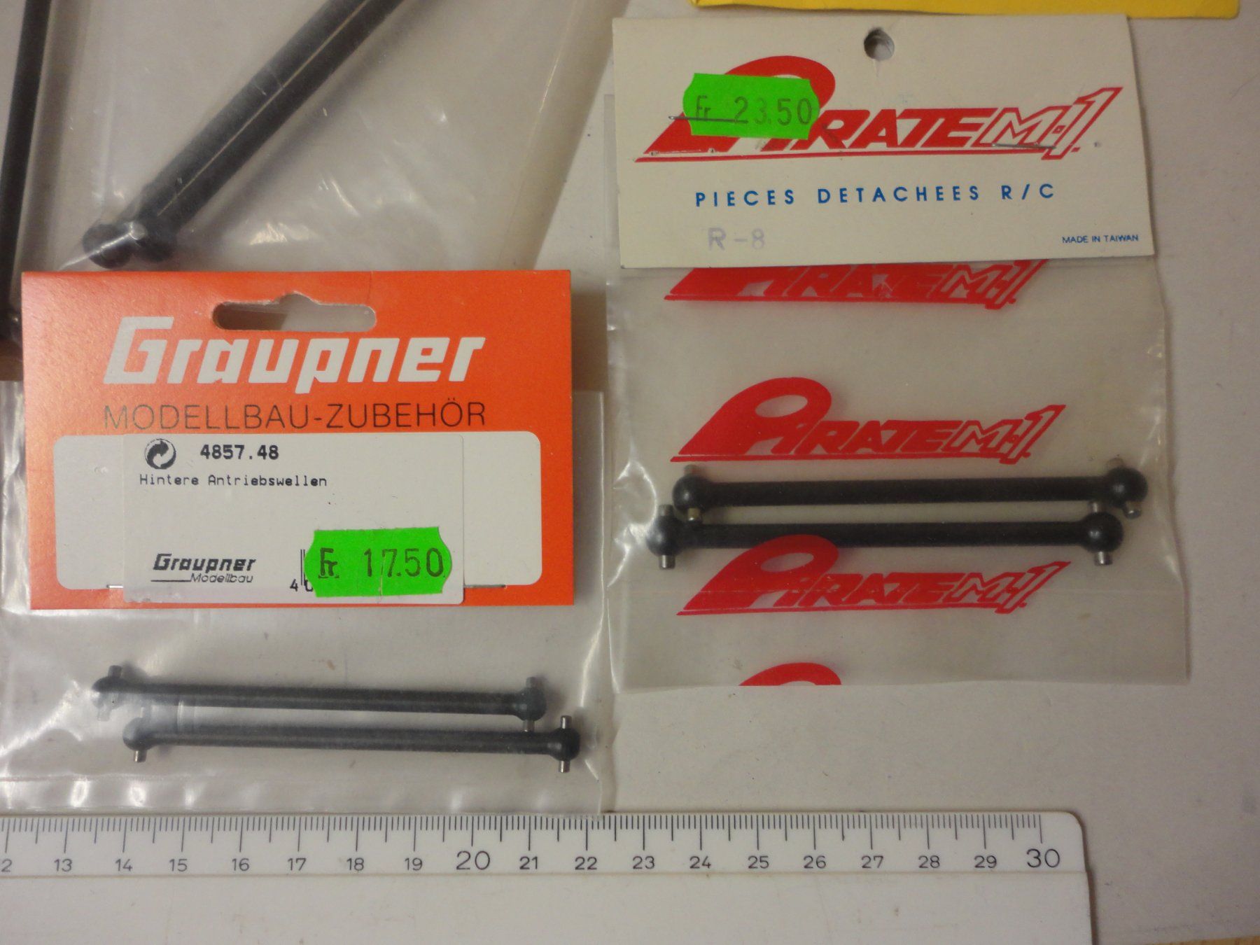 RC Modellbau: RC-Car Antriebswellen Set, Graupner, Ansmann, Robitronic – Neu und originalverpackt aus Horgen von RcModell 3