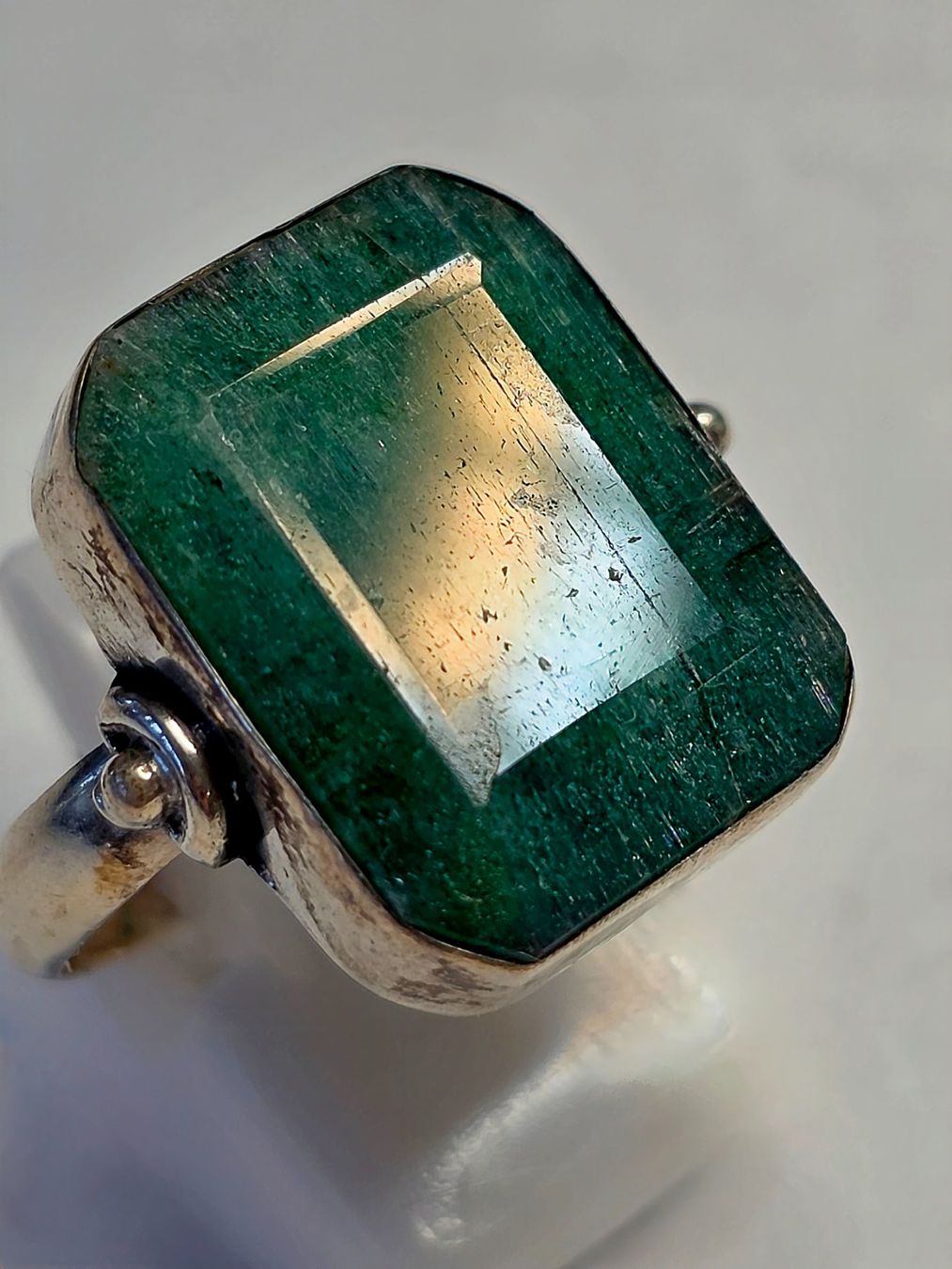 Ringe: Smaragd Fingerring Silber – Neu (gemäss Beschreibung) aus Zürich von Benedikt21 2