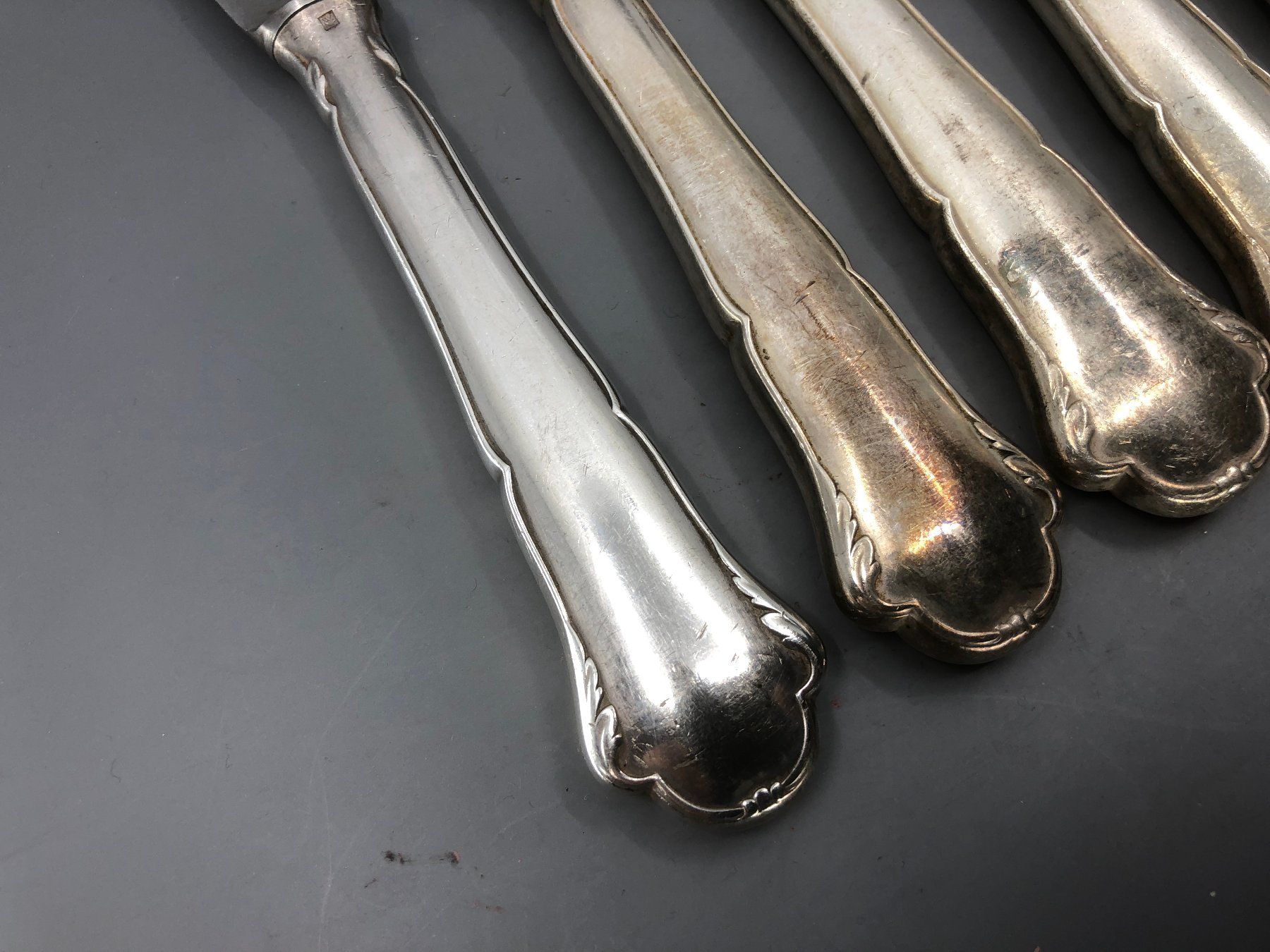 WMF Posate: 6 Tafelmesser versilbert WMF Modell: 2700 – Usato da Basel venduto da Tiabeanie 3