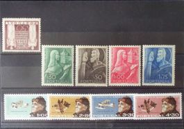 PORTUGAL: Des timbres neufs **/*/(*), 1946–1969, 4 photos