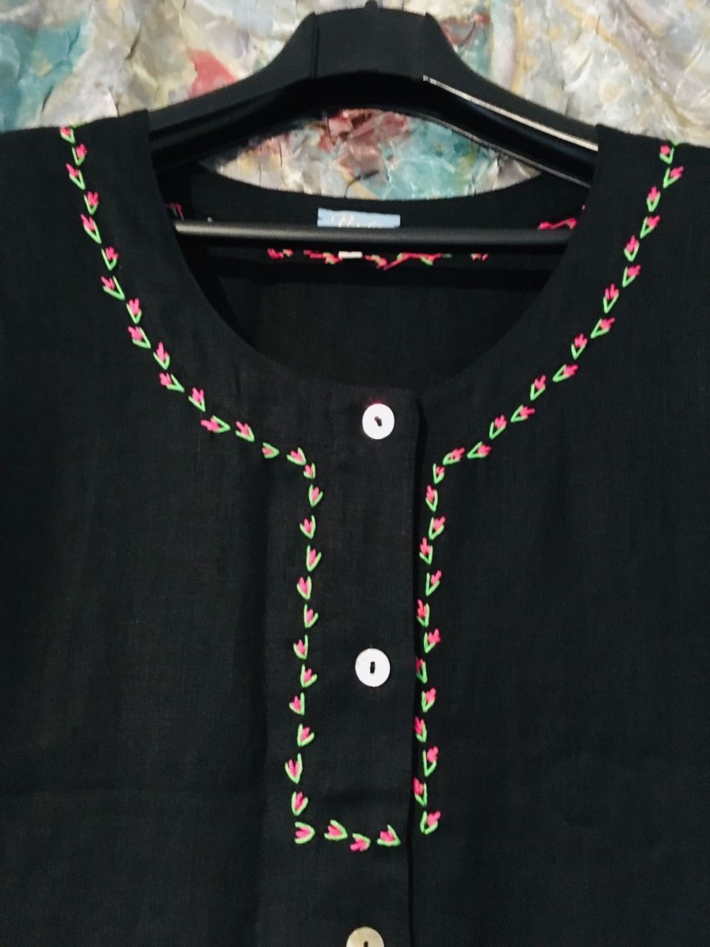 Kleider: Kleid Gr. 44 wunderschöne Stickerei!!! – Neu (gemäss Beschreibung) aus Bellinzona von ModaLugano 2
