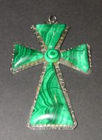 Grosses Malachit Kreuz