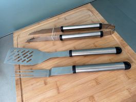 Edelstahl Grillzangen Set / Neu