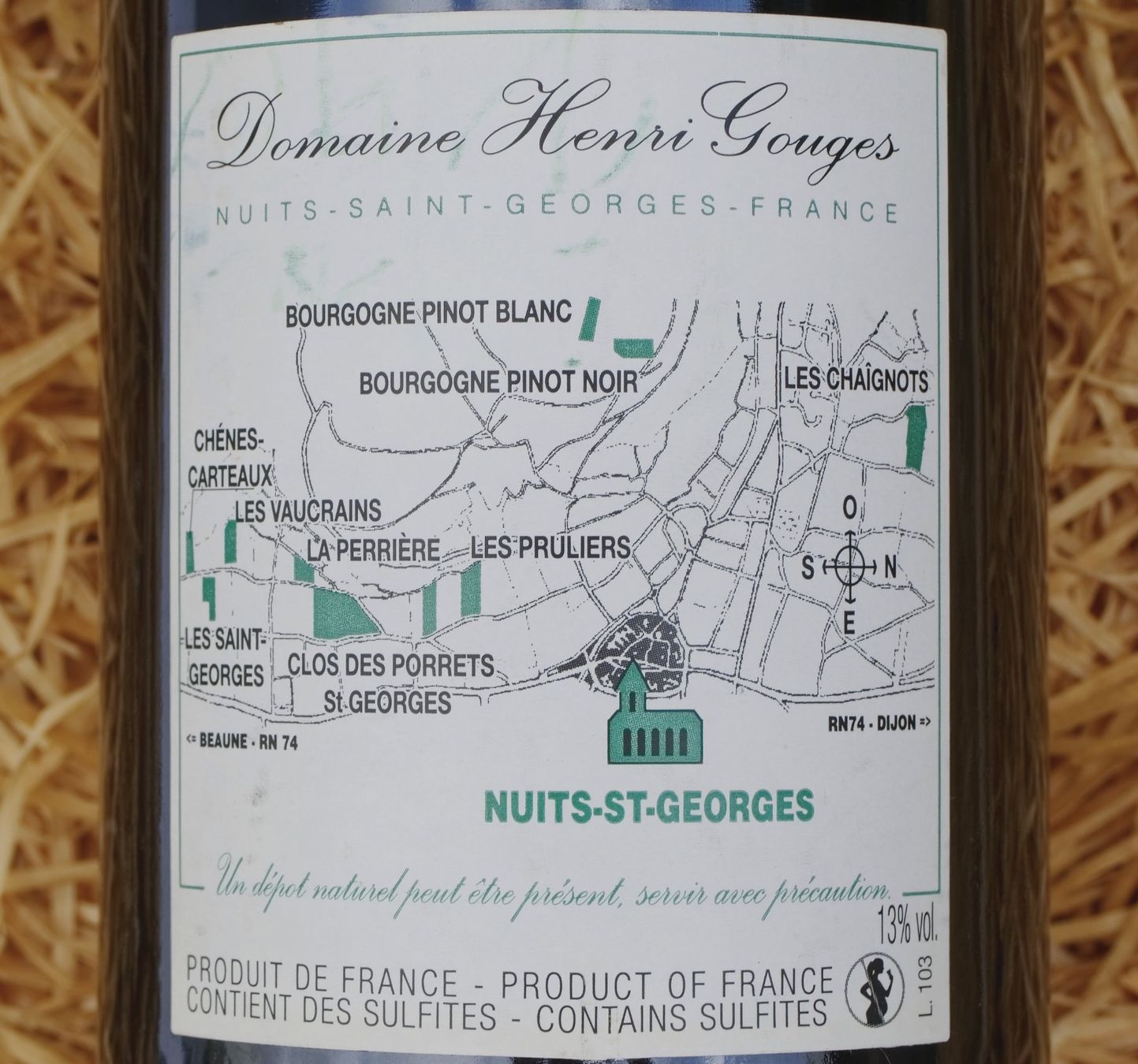 Wein: NUITS–SAINT–GEORGES 2008 "1er Cru Les Pruliers" H. Gouges – Gebraucht aus Onex von  5