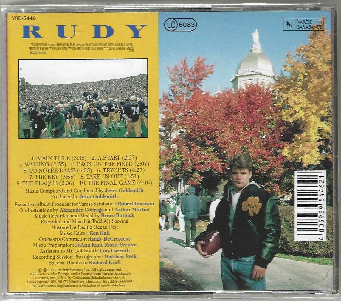 CD: Jerry Goldsmith - Rudy – Usato da Genève venduto da CDLPBookS 1