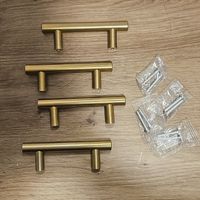 4x Möbelgriffe gold