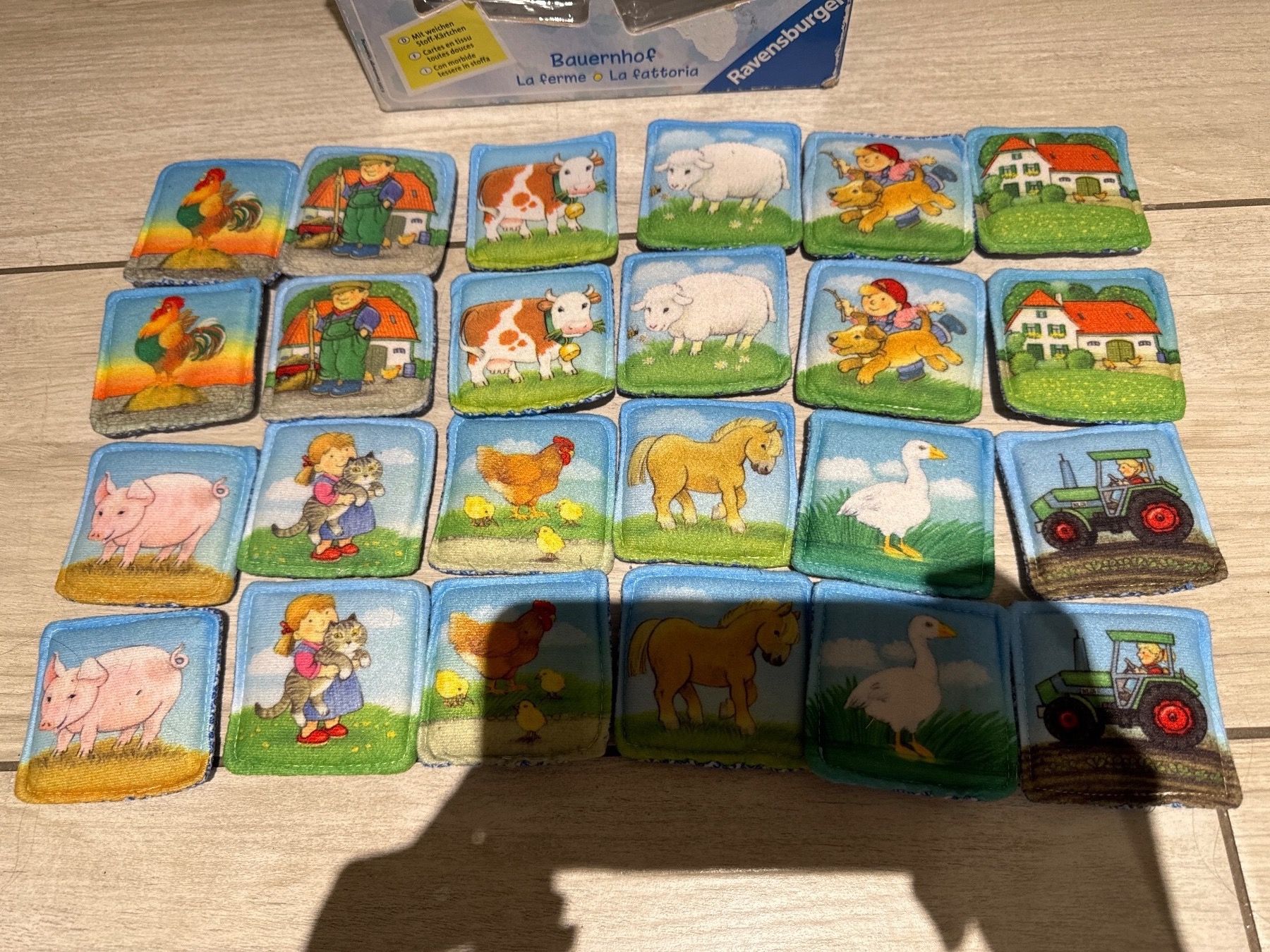 Giochi: Memory Stoff Kärtchen, ministeps – Usato da Dittingen venduto da Estrella46 1