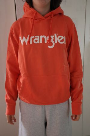 Wrangler Orange Hoodie, Grösse M -Neu!