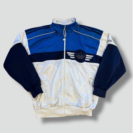 Adidas vintage 90s white track jacket retro trainingsjacke