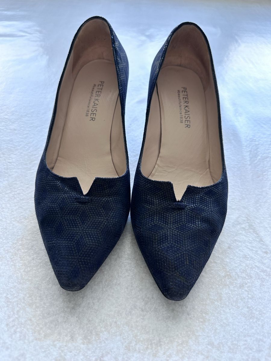 Kaiser Scarpe da donna: Escarpins PETER KAISER bleu marine – Nuovo (secondo la descrizione) da Versoix venduto da kelborn 2