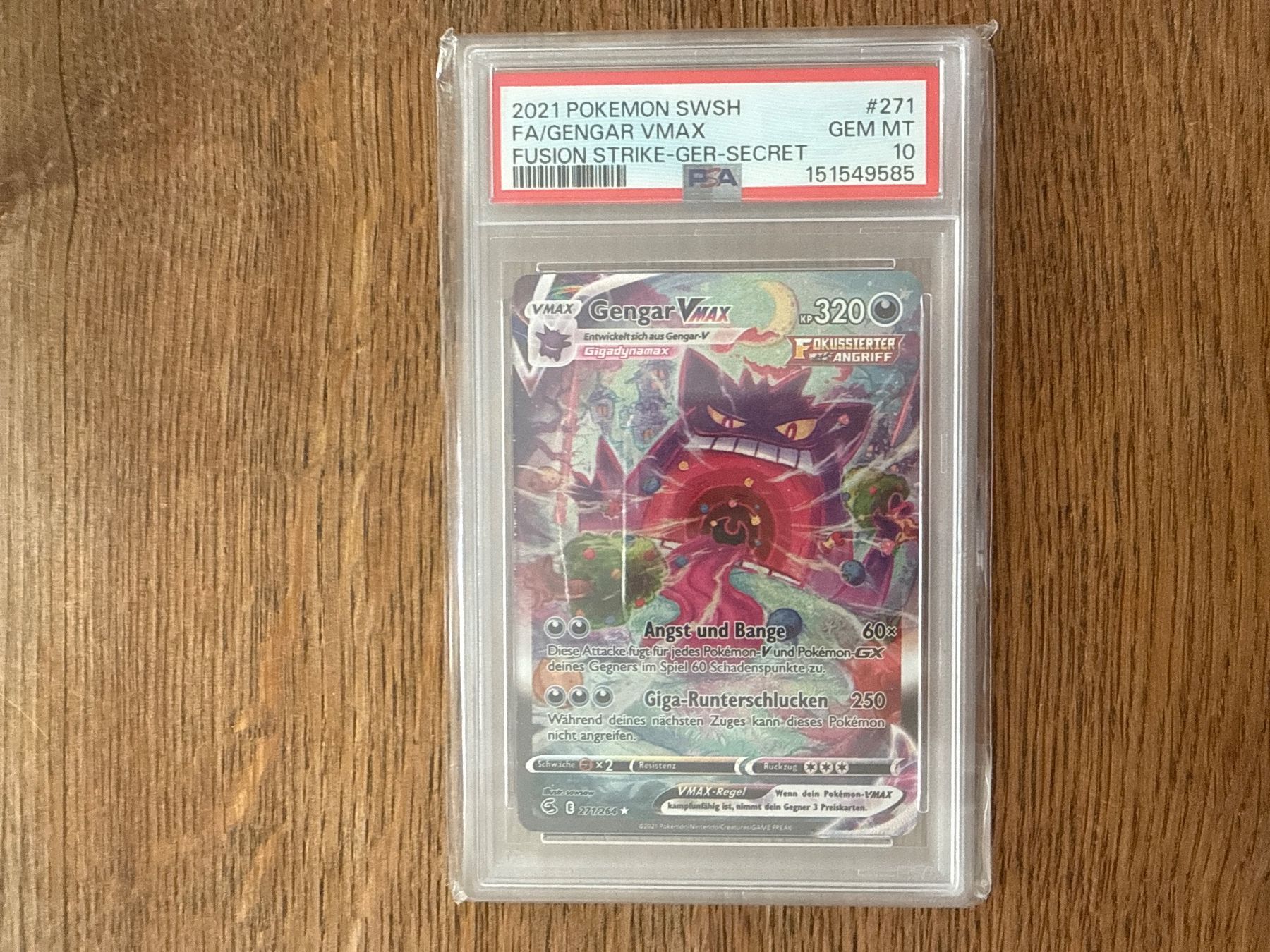 Pokémon Carte collezionabili: Pokemon - Gengar VMAX PSA 10 Deutsch – Usato da Heiligkreuz (Mels) venduto da kim-silberundgold