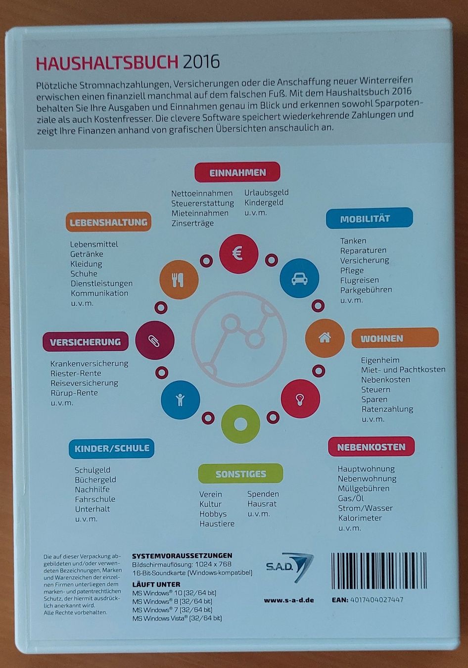 Software: PC CD-ROM - Haushaltsbuch Software – Nuovo e nell'imballaggio originale da Rotkreuz venduto da MOBAHN-1zu87 1