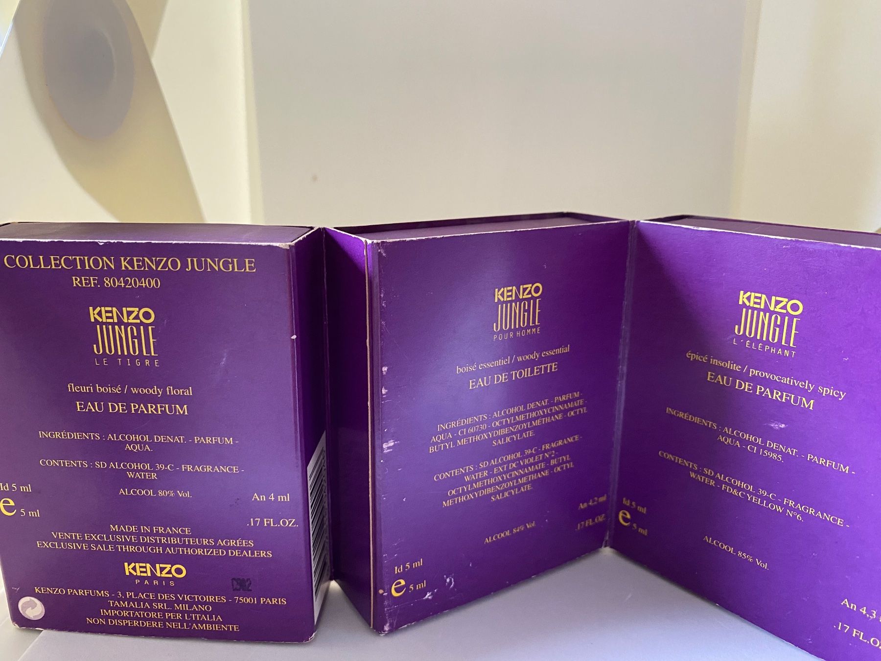 Kenzo Profumi & Eau de Toilette: Coffret 3 miniatures Kenzo Jungle – Nuovo e nell'imballaggio originale da Bouveret venduto da wes_7zll 2