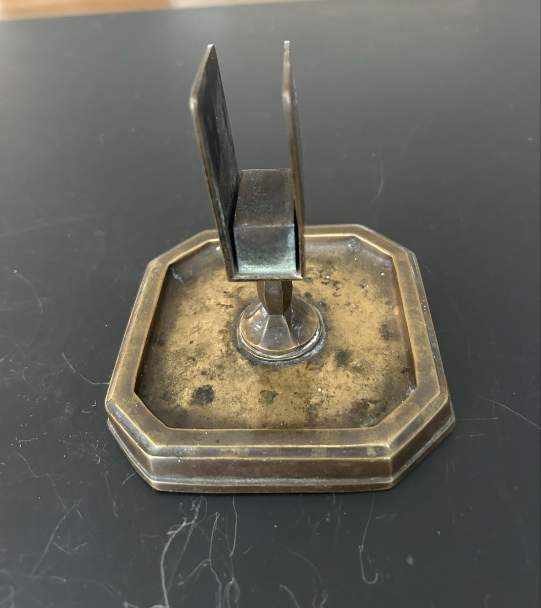 Portacenere: Alter Achteckiger Aschenbecher mit Streichholzhalter Messing – Usato da Zumikon venduto da tuna007 4