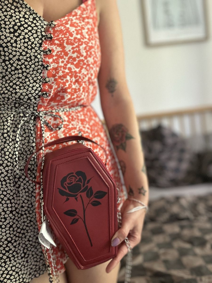 Borse da donna: Weinrote Umhängetasche Rose – Nuovo e nell'imballaggio originale da Zürich venduto da PuraVida111 1