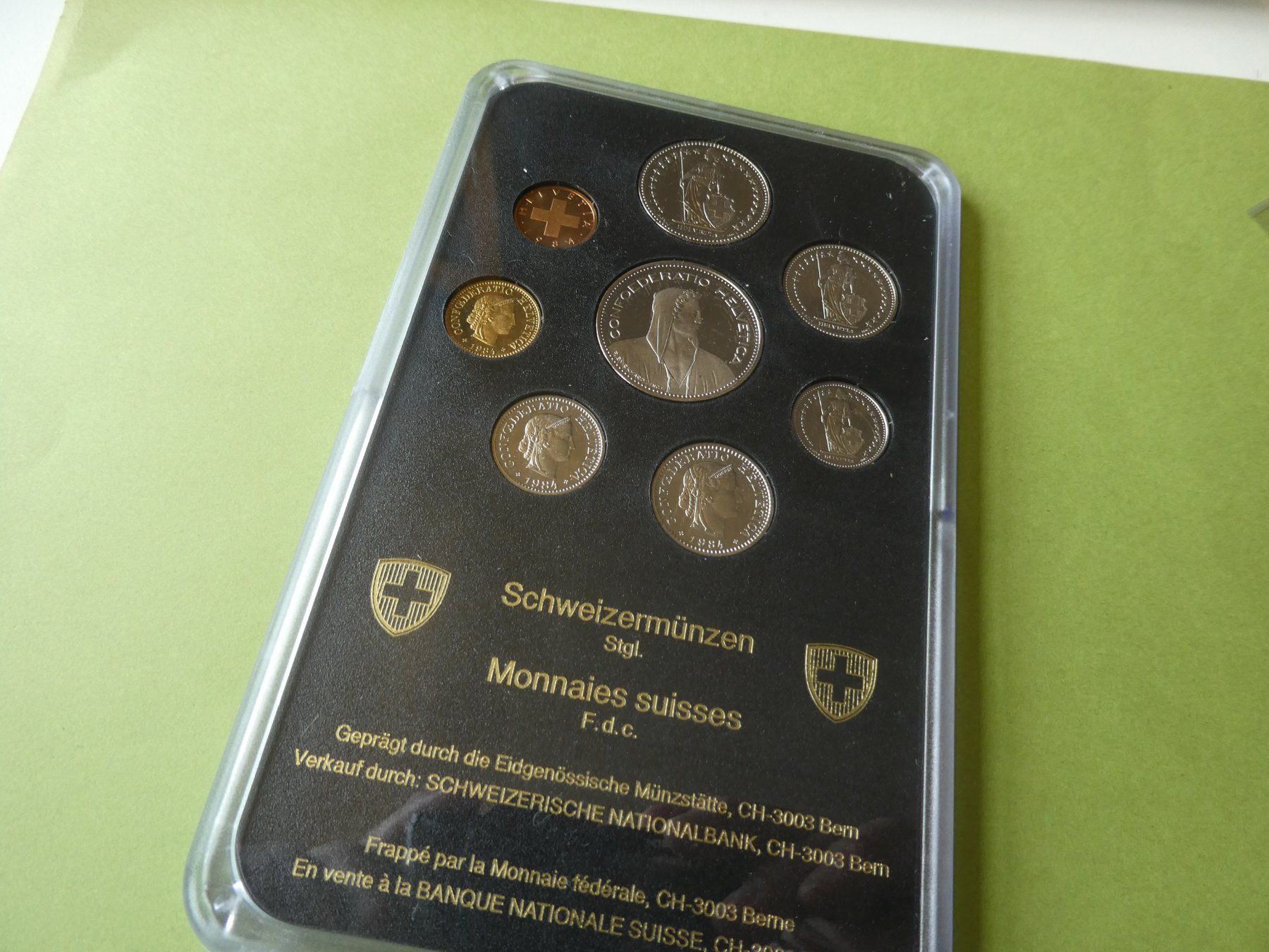 Alle Münzen: Schweiz 1984, Münzsatz Stempelglanz – Neu (gemäss Beschreibung) aus Hinterforst von Rohusri 2