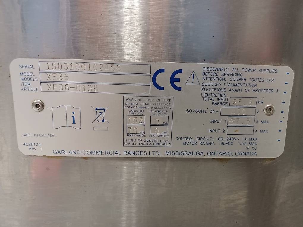 Elettrodomestici da cucina: Grill I Bräter Garland XE36 – Usato da Wolhusen venduto da Gastrorampe 3