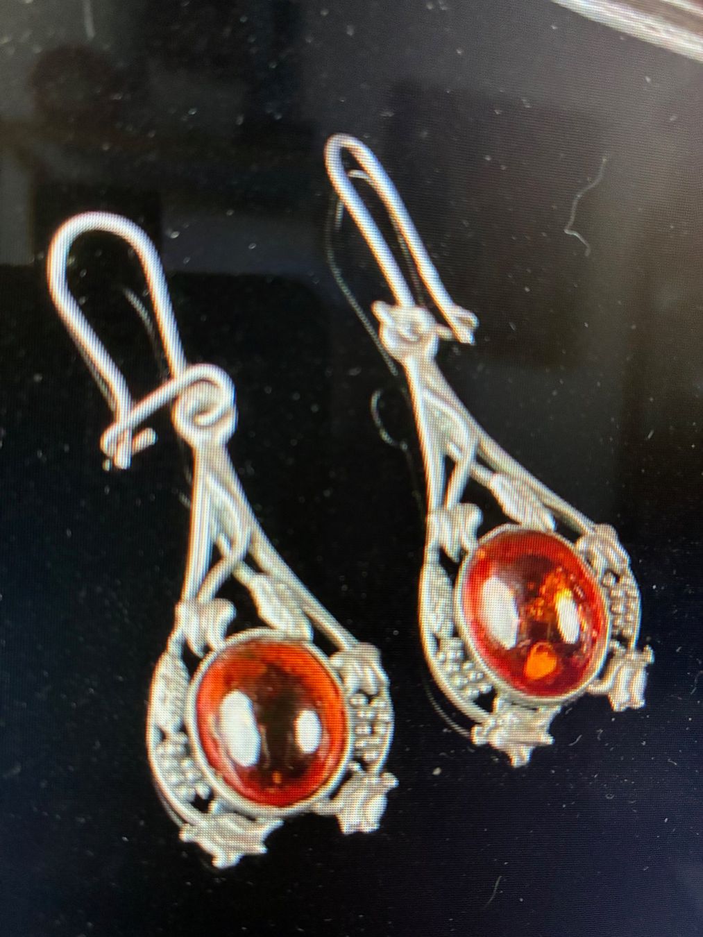 Ciondoli: PENDENTIF OREILLE ARGENT-AMBRE – Usato da Evilard venduto da nenette01