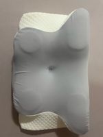 Ergonomisches Nackenkissen weiss grau guter Zustand