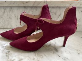 Adrienne Vittadini Schuhe Gr.8 1/2 Brombeere Absatzhöhe7,5cm