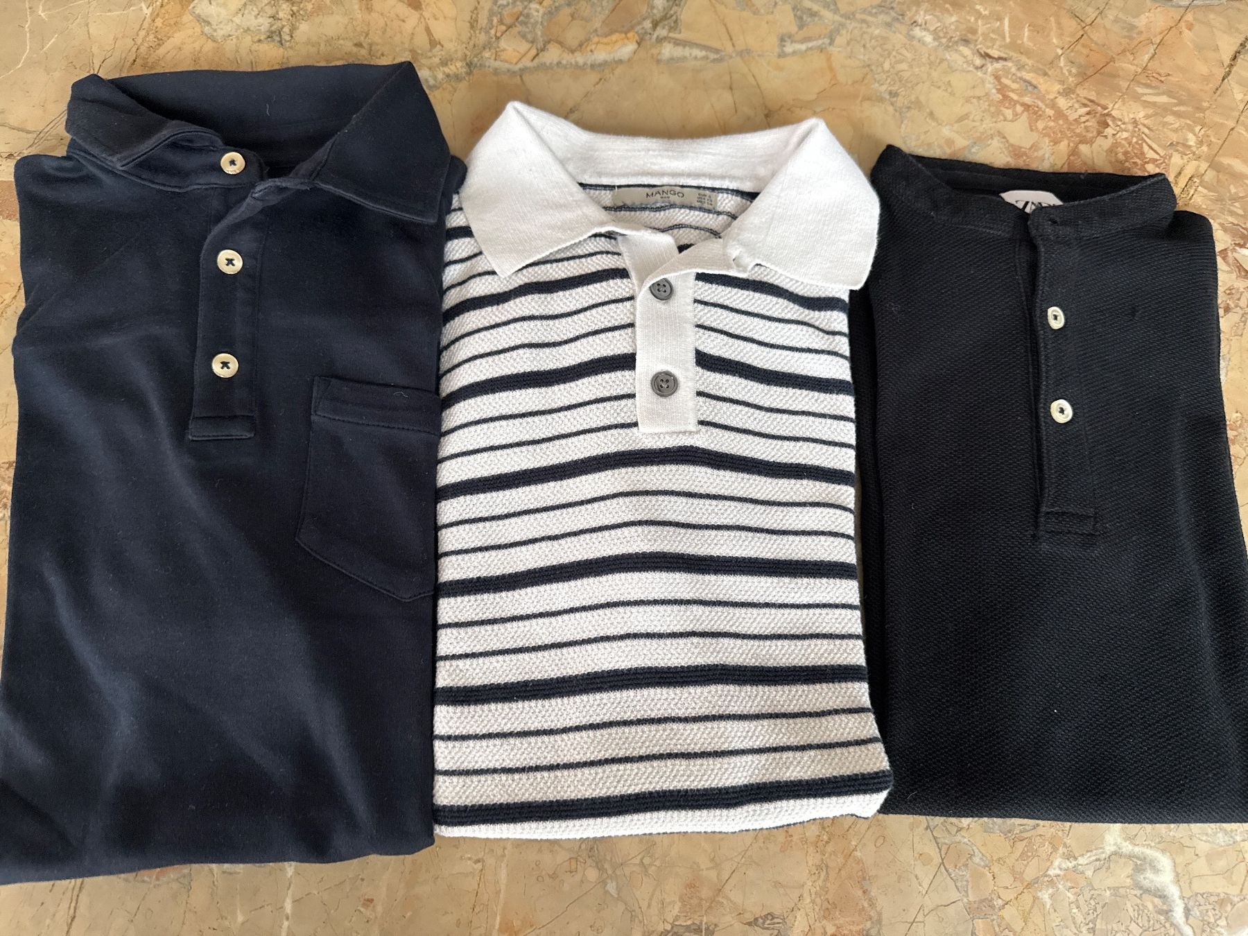 Lotti di vestiti: 3er Set Herren Poloshirts, Gr. S – Usato da Winterthur venduto da britsi