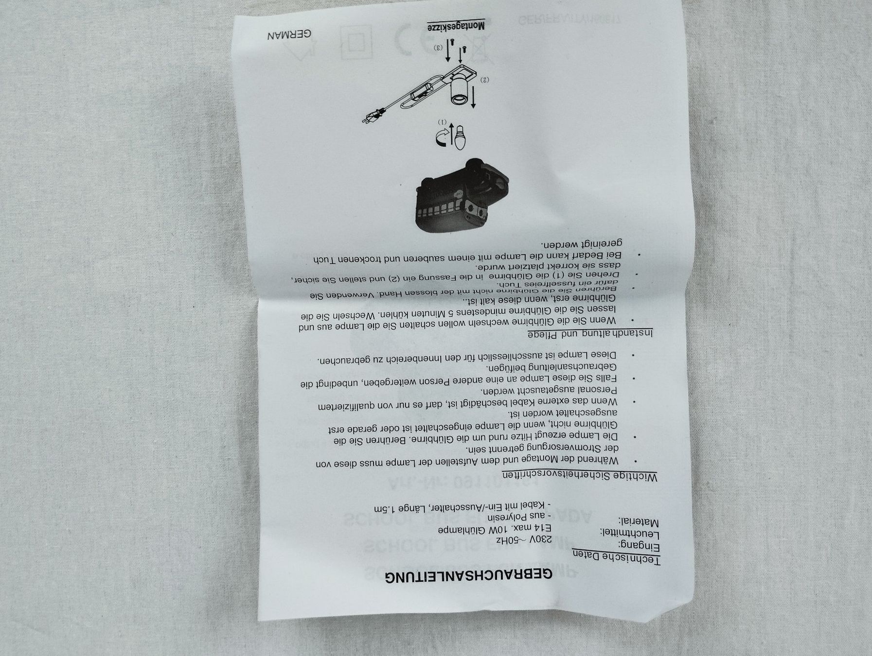 Lampen: INNOVESTA School Bus Lamp – Gebraucht aus Schübelbach von Restwert_Schubelbach 9