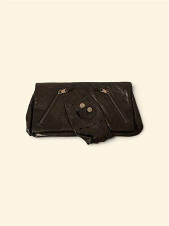 Pochette Alexander McQueen en cuir avec mitaine intégrée 