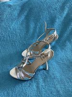 Echt Leder High Heels silber Marke Max