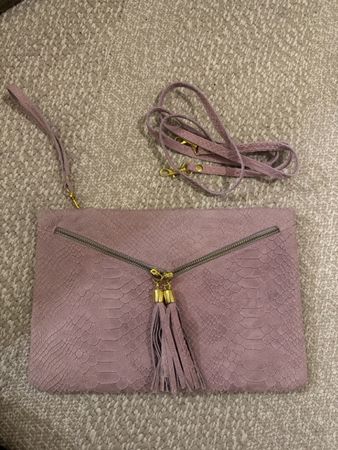Sac à main en cuir rose
